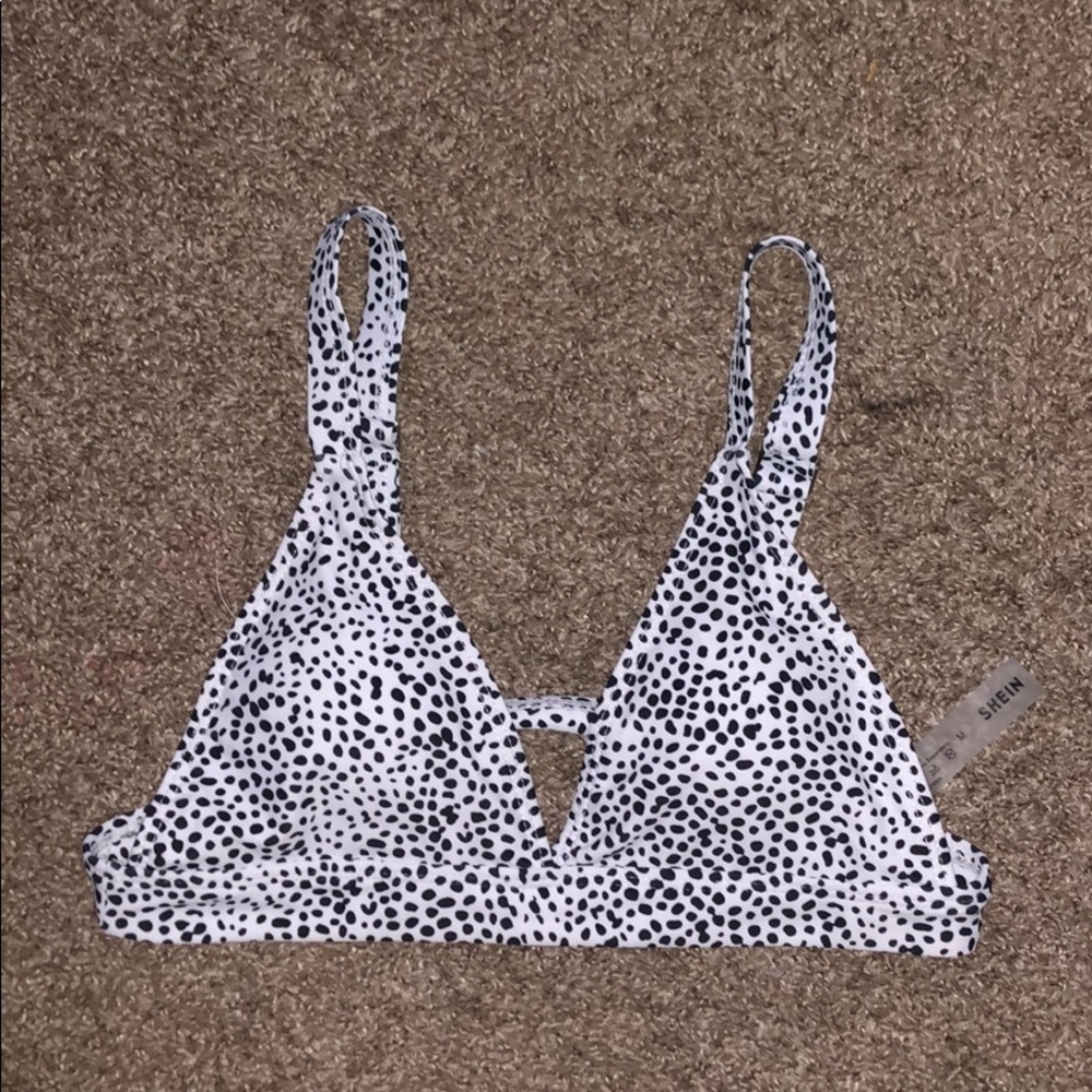 SHEIN polkadot bikini top